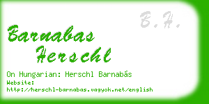 barnabas herschl business card